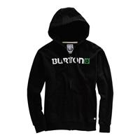 Burton Logo Horizontal Full Zip Hoodie - Men's - True Black
