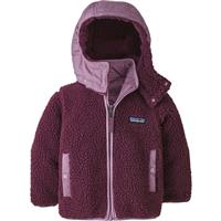 Patagonia Baby Reversible Tribbles Hoody - Youth - Knit Bloom / Plains Green