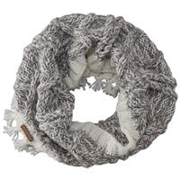 Screamer Fringy Infinity Scarf - Women's - White / Charcoal