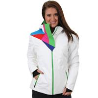 Spyder Power Jacket - Women's - White / Classic Green