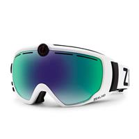 Zeal HD2 Camera Goggles - White Out Frame with Jade Mirror Lens
