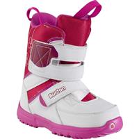 Burton Grom Snowboard Boot - Youth - White / Pink