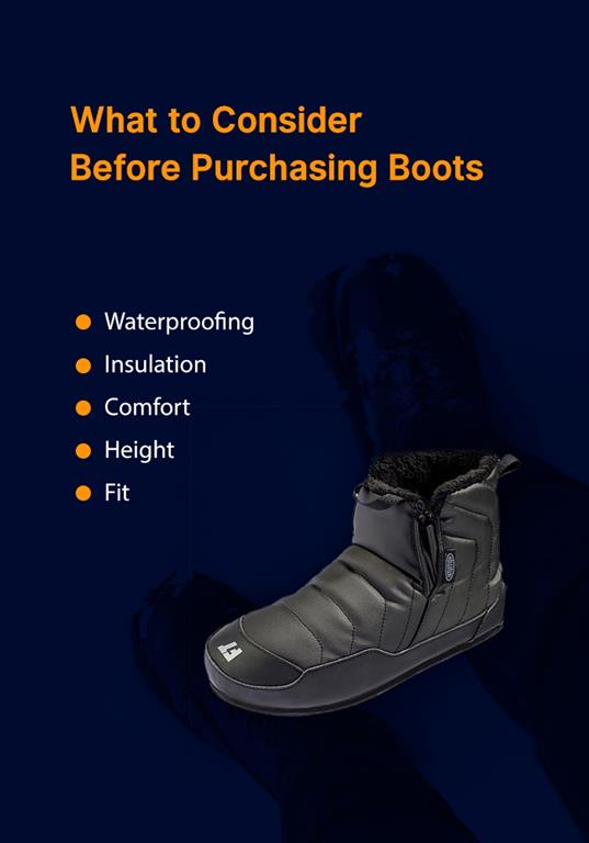 what to consider before purchasing winter boots
