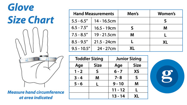 Kombi Gloves Size Chart