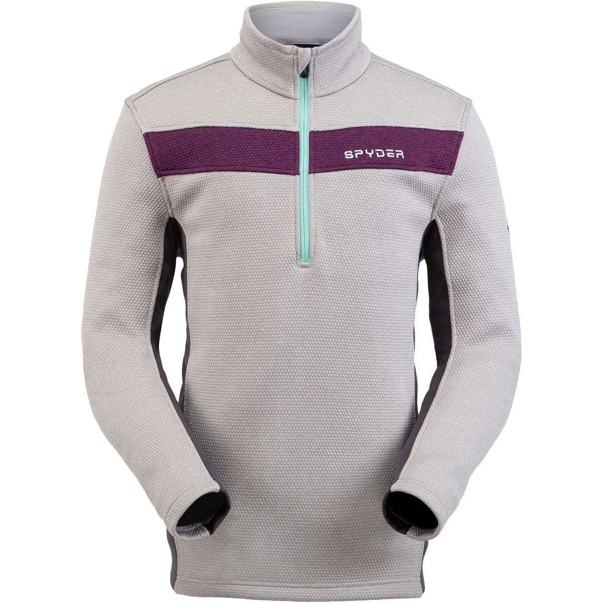 grey half zip fleece