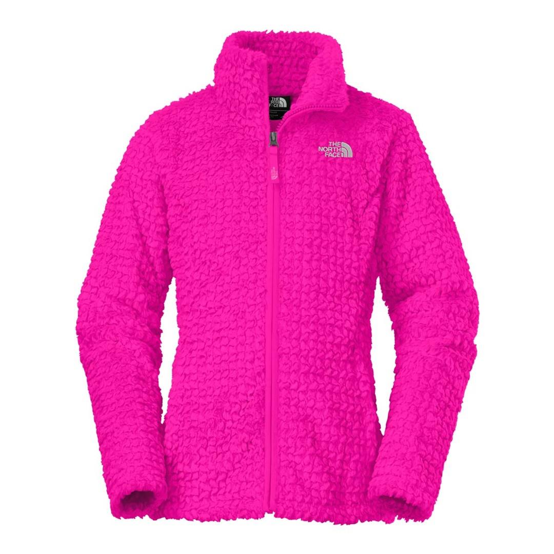 north face pink fleece jacket
