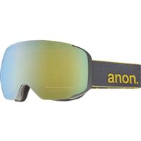 Anon M2 Goggles + Bonus Lens - Gray Frame with Gold Chrome and Blue Lagoon Lenses