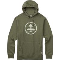 Burton Woodblock Family Tree Recycled Pullover - Men's - Olive Branch Heather