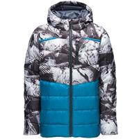 Spyder Timeless Hoodie Synthetic Down Jacket - Boy's - Frozen In Time Print
