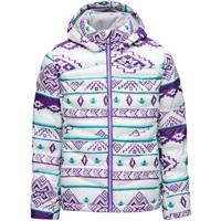 Spyder Timeless Hoodie Synthetic Down Jacket - Girl's - Sweater Weather Print