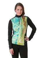 Hot Chillys MTF Sublimated Print Zip-T - Women's - Fizzy / Black