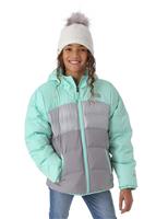 The North Face Reversible Moondoggy Jacket - Girl's - Ice Green Heather