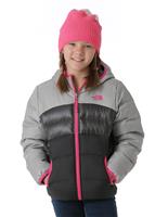 The North Face Reversible Moondoggy Jacket - Girl's - Metallic Silver Heather