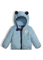 The North Face Infant Plushee Bear Hoodie - Youth - Sky Blue