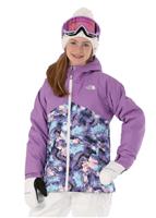The North Face Brianna Insulated Jacket - Girl's - Nimbus Blue Marble Print