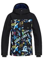 Quiksilver Mission Block Jacket - Boy's - Black / A Night At The Mountain