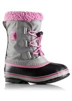 Sorel Yoot Pac Nylon Boot - Youth - Chrome Grey / Orchid