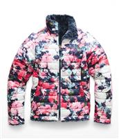 The North Face Reversible Mossbud Swirl Jacket - Girl's - Atomic Pink Digi Floral Print