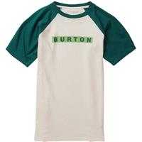 Burton Vault Organic Short Sleeve T Shirt - Youth - Stout White / Antique Green