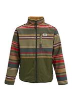 Burton Snooktwo Reversible Fleece Jacket - Boy's - Gratz Stripe / Wood Thrush