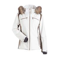 Nils Kari Real Fur Jacket - Women's - White / Almondine