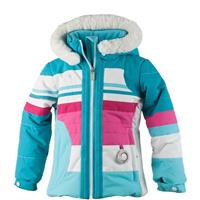 Obermeyer Snowdrop Jacket with Fur - Girl's - Blue Reef