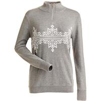 Nils Snowflake Sweater - Women's - Steel Grey Heather / White Metallic