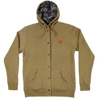 686 Quilted Snap Up Hoodie - Men's - Olive Heather