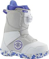 Burton Zipline Boa Snowboard Boots - Youth - White / Gray