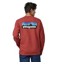 Patagonia P-6 Logo Uprisal Crew Sweatshirt - Burl Red (BURD)