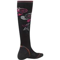 Smartwool PhD Ski Ultra Light Pattern Socks - Women's - Black/Berry