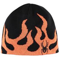 Spyder Fire Hat - Boy's - Black / Bright Orange