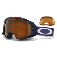 Oakley Terje Haakonsen Signature Series Airbrake Snow Goggles - Nordic Blue Frame - Black Iridium and Persimmon