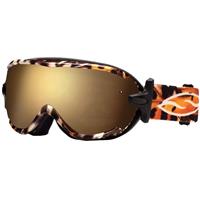 Smith Virtue Goggle - Women's - Black Leopardfly Frame with Gold SOL-X Lens