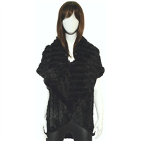 Mitchie's Matchings Rabbit Fur Vest - Women's - Black