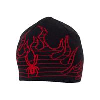 Spyder Fire Hat - Boy's - Black/Red