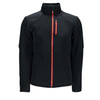 Spyder Linear Full Zip Core Sweater - Men's - Black / Volcano