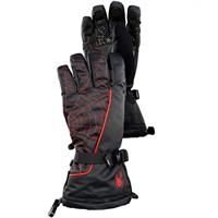 Spyder Overweb Gloves - Men's - Black/Volcano