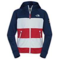The North Face International Full Zip Hoodie - Girl's - Blue/White/Red