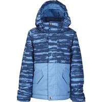 Burton Minishred Fray Jacket - Boy's - Boro Sloppy Stripe / Blue Steel