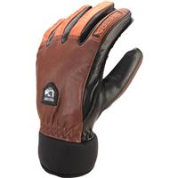 Hestra Army Leather Wool Gloves - Brown / Flame Red