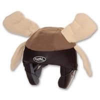 Mental Moose Head Helmet Cover - Brown