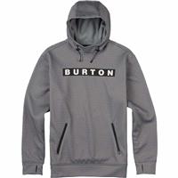 Burton Crown Bonded Pullover Hoodie - Men's - Monument Heather Air
