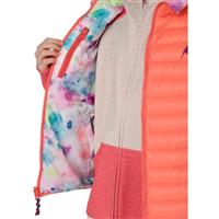 Burton Flex Puffy Vest - Girl's - Georgia Peach / Drip Dye