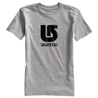 Burton Logo Vertical Short Sleeve T Shirt - Boy's - Gray Heather