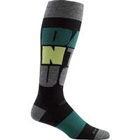 Darn Tough Over-the-Calf Cushion Socks - Men's - Charcoal / Green