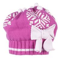 Obermeyer Snowflake Knit Beret - Girl's - China Pink