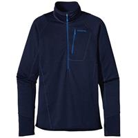 Patagonia R1 Fleece Pullover - Men's - Classic Navy / Andes Blue