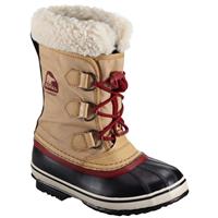 Sorel Yoot PAC Nylon Boots - Youth - Curry / Red Dahlia