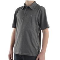 Volcom Bangin Polo Shirt - Short-Sleeve - Boy's - Dark Grey Heather
